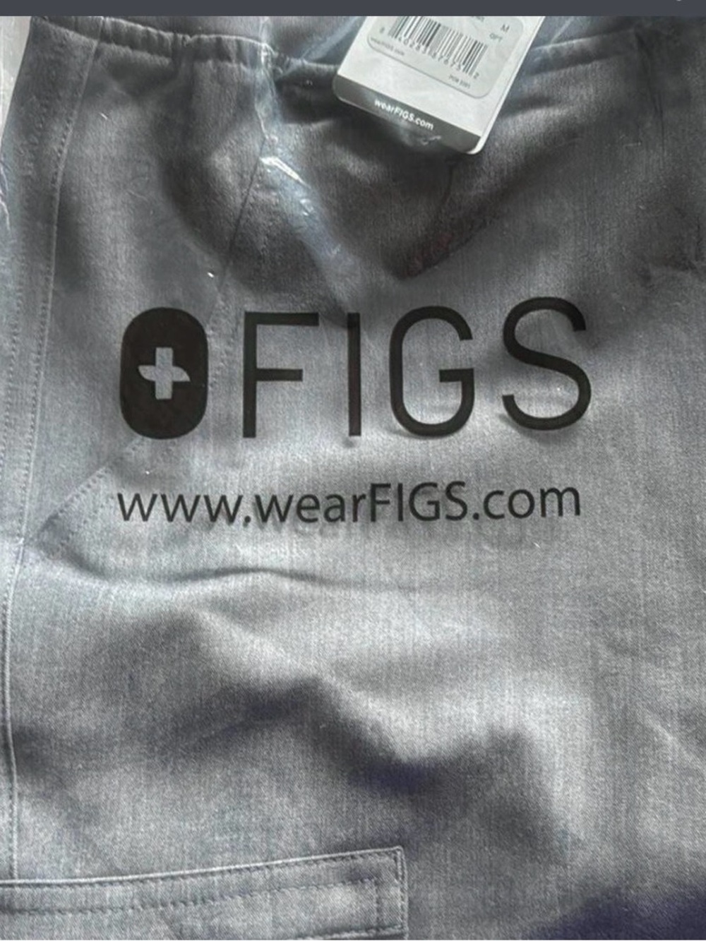 FIGS Women’s Gray Scrub YOLA SKINNY Scrub Bottoms (Medium)